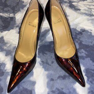 Stuart Weitzman Fever Stiletto Pumps in Cognac Tortuga sz 6.5